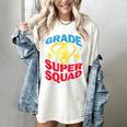 Grade 4 Super Squad Superhero Teacher Team Women's Comfort Colors T-Shirt Ivory