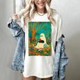 Groovy Ghost Reading Book Cat Halloween Ghost Teacher Women's Comfort Colors T-Shirt Ivory Groovy Ghost Reading Book Cat Halloween Ghost Teacher Women's Comfort Colors T-Shirt Ivory