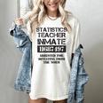 Halloween Statistics Teacher Prisoner Costume Women's Comfort Colors T-Shirt Ivory Halloween Statistics Teacher Prisoner Costume Women's Comfort Colors T-Shirt Ivory