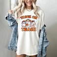 Halloween Teacher Ghosts Trick Or Teach Retro Costume Women Women's Comfort Colors T-Shirt Ivory Halloween Teacher Ghosts Trick Or Teach Retro Costume Women Women's Comfort Colors T-Shirt Ivory