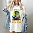 Halloween Teacher Librarian Frankenstein Reading Books Women's Comfort Colors T-Shirt Ivory Halloween Teacher Librarian Frankenstein Reading Books Women's Comfort Colors T-Shirt Ivory