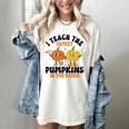 Halloween Teacher I Teach The Cutest Pumpkins In The Patch Women's Comfort Colors T-Shirt Ivory Halloween Teacher I Teach The Cutest Pumpkins In The Patch Women's Comfort Colors T-Shirt Ivory