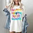 Happy 100th Day Of School Teacher Student 100 Days Tie Dye Men Women Kids Women's Comfort Colors T-Shirt Ivory