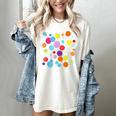 Happy Dot Day Colorful Polka Dot Art Teacher Student Kids Women's Comfort Colors T-Shirt Ivory