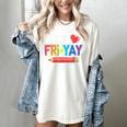 Happy Fri-Yay Friday Lovers Fun Teacher Life Weekend Women's Comfort Colors T-Shirt Ivory Happy Fri-Yay Friday Lovers Fun Teacher Life Weekend Women's Comfort Colors T-Shirt Ivory