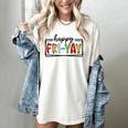Happy Fri-Yay Friday Lovers Teacher Fri Yay Weekend Women's Comfort Colors T-Shirt Ivory Happy Fri-Yay Friday Lovers Teacher Fri Yay Weekend Women's Comfort Colors T-Shirt Ivory