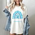 Happy Teacher I Wear Blue For My Students Autism Awareness Women's Comfort Colors T-Shirt Ivory Happy Teacher I Wear Blue For My Students Autism Awareness Women's Comfort Colors T-Shirt Ivory