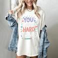 You Can Do Hard Things Test Day Teacher Kids Women's Comfort Colors T-Shirt Ivory