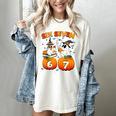 Haunted By 67 Boo Ghost Pumpkin Halloween Teacher Women's Comfort Colors T-Shirt Ivory Haunted By 67 Boo Ghost Pumpkin Halloween Teacher Women's Comfort Colors T-Shirt Ivory