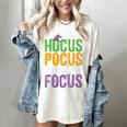 Hocus Pocus Everybody Focus Teacher Halloween Women's Comfort Colors T-Shirt Ivory Hocus Pocus Everybody Focus Teacher Halloween Women's Comfort Colors T-Shirt Ivory