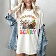 Inclusion Isnt Scary Halloween Skeleton Ghost Sped Teacher Women's Comfort Colors T-Shirt Ivory Inclusion Isnt Scary Halloween Skeleton Ghost Sped Teacher Women's Comfort Colors T-Shirt Ivory