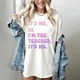 It's Me Hi I'm The TEACHER It's Me Teacher Educator Women's Comfort Colors T-Shirt Ivory It's Me Hi I'm The TEACHER It's Me Teacher Educator Women's Comfort Colors T-Shirt Ivory
