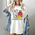 K Is For Kindergarten Teacher Pencil Apple Back To School Women's Comfort Colors T-Shirt Ivory K Is For Kindergarten Teacher Pencil Apple Back To School Women's Comfort Colors T-Shirt Ivory