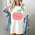 Kindergarten Apple Word Art For Teachers & Students Women's Comfort Colors T-Shirt Ivory Kindergarten Apple Word Art For Teachers & Students Women's Comfort Colors T-Shirt Ivory