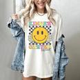 Kindergarten Squad Smile Face Teachers Kids Back To School Women's Comfort Colors T-Shirt Ivory Kindergarten Squad Smile Face Teachers Kids Back To School Women's Comfort Colors T-Shirt Ivory