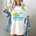 Librarian Teacher Dive Into A Good Book Reading Premium Tri-Blend Women's Comfort Colors T-Shirt Ivory Librarian Teacher Dive Into A Good Book Reading Premium Tri-Blend Women's Comfort Colors T-Shirt Ivory