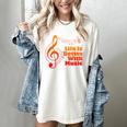 Life Is Better With Music Theory Musician Teacher Notes Clef Women's Comfort Colors T-Shirt Ivory