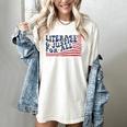 Literacy Justice For All Teacher Women's Comfort Colors T-Shirt Ivory
