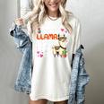 Llama Learning Teachers Students Alpaca Lover Back To School Women's Comfort Colors T-Shirt Ivory