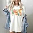 Love 5th Grade Thanksgiving Colorful Fall Leaves Teacher Women's Comfort Colors T-Shirt Ivory