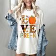 Love Pre-k Teacher Shirts Autumn Fall Pumpkin Fall Leopard Women's Comfort Colors T-Shirt Ivory Love Pre-k Teacher Shirts Autumn Fall Pumpkin Fall Leopard Women's Comfort Colors T-Shirt Ivory