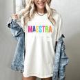 Maestra Fabulosa Bilingual Spanish Espanol Teacher School Women's Comfort Colors T-Shirt Ivory