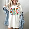 Maestra Flowers Spanish Teacher Cinco De Mayo Women's Comfort Colors T-Shirt Ivory Maestra Flowers Spanish Teacher Cinco De Mayo Women's Comfort Colors T-Shirt Ivory