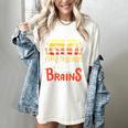 Math Teachers Love Brains Halloween Costume Zombie For Men Women Women's Comfort Colors T-Shirt Ivory
