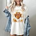 Math Turkey Teacher Thanksgiving Geometric Pi Equation Women's Comfort Colors T-Shirt Ivory