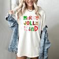 Be Merry Be Jolly Be Kind Merry Christmas Teacher Xmas Pjs Women's Comfort Colors T-Shirt Ivory Be Merry Be Jolly Be Kind Merry Christmas Teacher Xmas Pjs Women's Comfort Colors T-Shirt Ivory