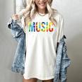 Music Teacher Tie Dye Appreciation Day Hello Back To School Men Women Women's Comfort Colors T-Shirt Ivory Music Teacher Tie Dye Appreciation Day Hello Back To School Men Women Women's Comfort Colors T-Shirt Ivory
