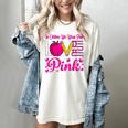 In October We Wear Pink Love Teacher Breast Cancer Awareness Women's Comfort Colors T-Shirt Ivory