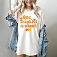 One Thankful PE Teacher Thanksgiving Fall Autumn Groovy Women's Comfort Colors T-Shirt Ivory