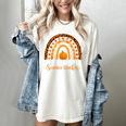 One Thankful Science Teacher Rainbow Boho Fall Thanksgiving Women's Comfort Colors T-Shirt Ivory One Thankful Science Teacher Rainbow Boho Fall Thanksgiving Women's Comfort Colors T-Shirt Ivory