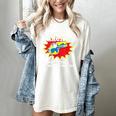 PE Physical Education Teacher Superhero Power School Women's Comfort Colors T-Shirt Ivory PE Physical Education Teacher Superhero Power School Women's Comfort Colors T-Shirt Ivory
