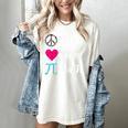 Peace Love Math Maths Teacher Pi Symbol Men Women Women's Comfort Colors T-Shirt Ivory