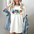 Peace Love Physical Education Tie Dye Sports PE Teacher Women's Comfort Colors T-Shirt Ivory
