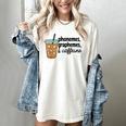 Phonemes Graphemes And Caffeine Coffee Teacher Appreciation Women's Comfort Colors T-Shirt Ivory Phonemes Graphemes And Caffeine Coffee Teacher Appreciation Women's Comfort Colors T-Shirt Ivory