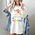 Pirate Teacher Halloween Skull Adult Women's Comfort Colors T-Shirt Ivory