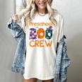 Preschool Boo Crew Preschool Halloween Teacher Kids Women's Comfort Colors T-Shirt Ivory