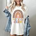 Preschool Crew Cute Leopard Rainbow Back To School Teachers Women's Comfort Colors T-Shirt Ivory