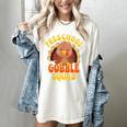 Preschool Gobble Squad Cute Turkey Thanksgiving Teacher Women's Comfort Colors T-Shirt Ivory Preschool Gobble Squad Cute Turkey Thanksgiving Teacher Women's Comfort Colors T-Shirt Ivory