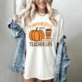 Pumpkin Spice And Teacher Life Halloween Teacher Women's Comfort Colors T-Shirt Ivory Pumpkin Spice And Teacher Life Halloween Teacher Women's Comfort Colors T-Shirt Ivory