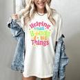 Retro Helping Small Hands Do Big Things Teacher Appreciation For Men Women Women's Comfort Colors T-Shirt Ivory Retro Helping Small Hands Do Big Things Teacher Appreciation For Men Women Women's Comfort Colors T-Shirt Ivory