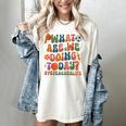 Retro PE Teacher What Are We Doing Today School Coach Women Women's Comfort Colors T-Shirt Ivory Retro PE Teacher What Are We Doing Today School Coach Women Women's Comfort Colors T-Shirt Ivory