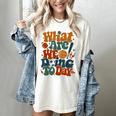 Retro PE Teacher What Are We Doing Today School Coach Women Women's Comfort Colors T-Shirt Ivory