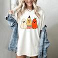 Retro Pencil Ghost Boo Spooky Teacher Halloween Costume Women's Comfort Colors T-Shirt Ivory Retro Pencil Ghost Boo Spooky Teacher Halloween Costume Women's Comfort Colors T-Shirt Ivory