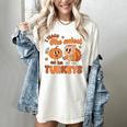 Retro I Teach The Cutest Turkey Thanksgiving Pumpkin Teacher Women's Comfort Colors T-Shirt Ivory Retro I Teach The Cutest Turkey Thanksgiving Pumpkin Teacher Women's Comfort Colors T-Shirt Ivory