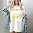 This Is My Scary Music Teacher Halloween Costumes Pajama Women's Comfort Colors T-Shirt Ivory