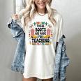 These Boots Are Made Teaching Western Cowboy Teacher Women's Comfort Colors T-Shirt Ivory